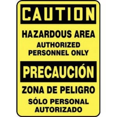Accuform BILINGUAL OSHA CAUTION Safety Sign SBMADM634XL SBMADM634XL